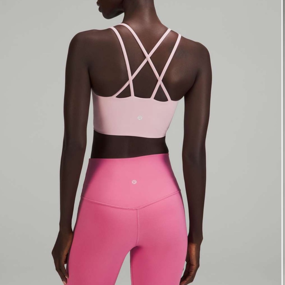 NWT Lululemon Like a Cloud Longline Bra Pink Peony Sz 6 Rare Ultra Soft Staple